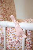 Coussin de chaise haute bébé en coton enduit Oeko-Tex / Rose