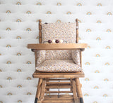 Coussin de chaise haute bébé en coton enduit Oeko-Tex / Léo