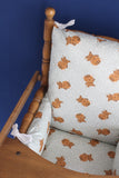 Coussin chaise haute en coton enduit - Hey bears !