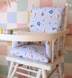 Coussin de chaise haute bébé en coton enduit Oeko-Tex / Tommy