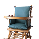 Coussin de chaise haute bébé en coton enduit Oeko-Tex / Matcha