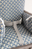 Coussin de chaise haute bébé en coton enduit Oeko-Tex / Iris