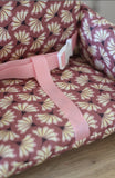 Coussin de chaise haute bébé en coton enduit Oeko-Tex / Iris