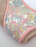 Cape de bain bébé Liberty Pink flowers