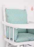 ☆ Coussin chaise haute en coton enduit ☆
