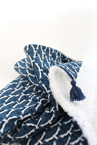 Couverture / plaid bébé en fourrure mouton (Oeko-Tex)
