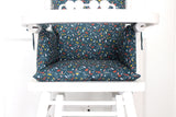 Coussin de chaise haute bébé en coton enduit Oeko-Tex / Confetti