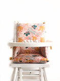 Coussin de chaise haute bébé en coton enduit Oeko-Tex / Jungle Banana