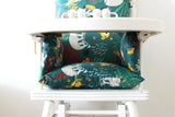 Coussin de chaise haute bébé en coton enduit Oeko-Tex / Amazonia