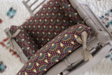 Coussin de chaise haute en coton enduit Oeko-Tex "Peacock"