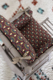 Coussin de chaise haute en coton enduit Oeko-Tex "Peacock"