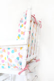Coussin de chaise haute bébé en coton enduit Oeko-Tex / Pop Dots