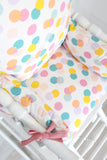 Coussin de chaise haute bébé en coton enduit Oeko-Tex / Pop Dots