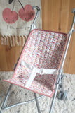 Poussette canne matelassée pour poupée / Romy