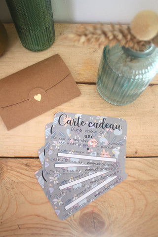 Carte cadeau ChooRose