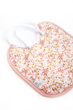 Bavoir bébé en coton enduit / Rose