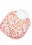 Bavoir bébé en coton enduit / Rose